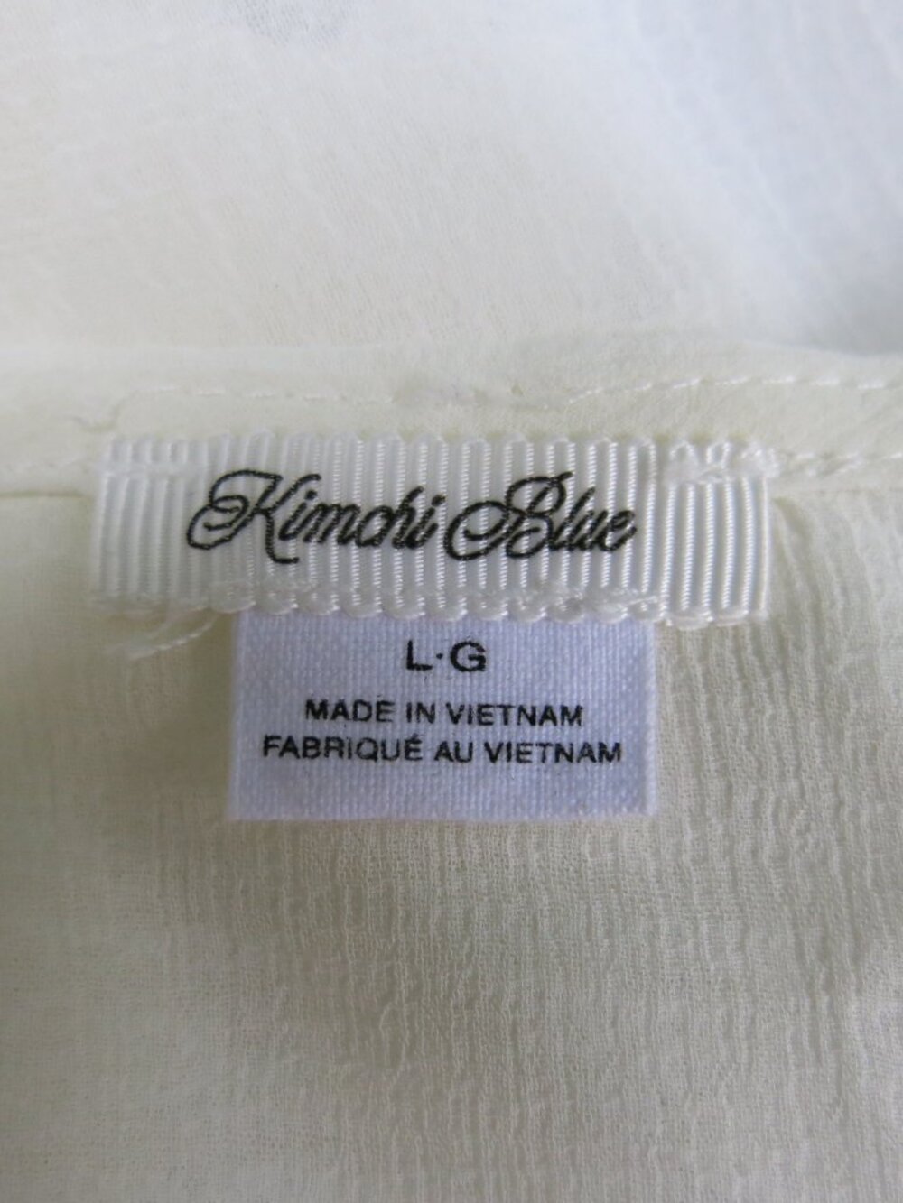 Kimchi Blue Amelia Bohemian Romantic Ruffle Sheer Babydoll Off White Top Size L - Picture 15 of 15